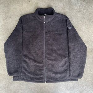 RARE VINTAGE 2000s y2k SHERPA FLEECE FUZZY NORTH FACE TRENDY JACKET